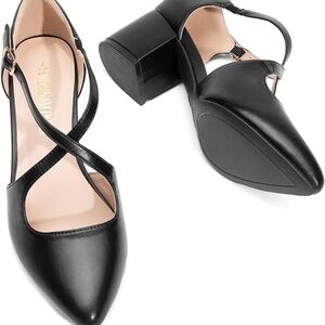 Women's Chunky Heels Dress Pumps